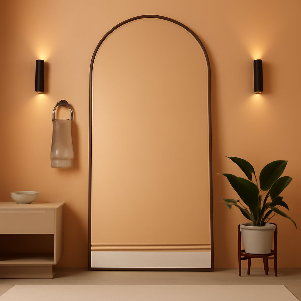Full Length Freestanding Floor Mirror 71x32 Charcoal