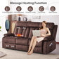 Power Reclining Sofa With Therapeutic Massage Heat