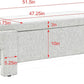 Beige Linen Upholstered Storage Ottoman With Hinges