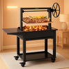 Argentine Parrilla Grill With Adjustable Height Storage