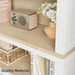 Rustic Farmhouse Bookcase Five Tier Wooden Storage