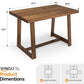 Solid Pine Farmhouse Dining Table Walnut Finish 48Inch