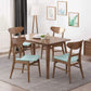 Mid Century Modern Dining Chairs Set Of 4 Mint Upholstery Walnut