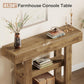 41.34-Inch Farmhouse Console Table, 2-Tier Narrow Sofa Table behind the Couch