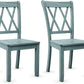 2 Rubberwood Dining Chairs With Ergonomic Backrest