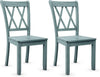 2 Rubberwood Dining Chairs With Ergonomic Backrest