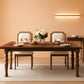 Sixty Two Inch Farmhouse Dining Table Wood Rectangular Modern