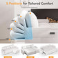 81 Inch Transformable Chenille Sleeper Sectional Sofa-4