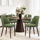 Green Upholstered Dining Chairs in Farmhouse Style