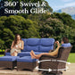 Luxury Outdoor Patio Furniture Set with Thick Cushions