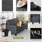 Black Seventy ThreeInch Three Seater Sofa For Living Room