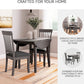 Gray Drop Leaf Dining Table Seats Four With Two Leaves