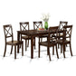 7 Piece Dining Table Set With 6 Chairs Modern Style