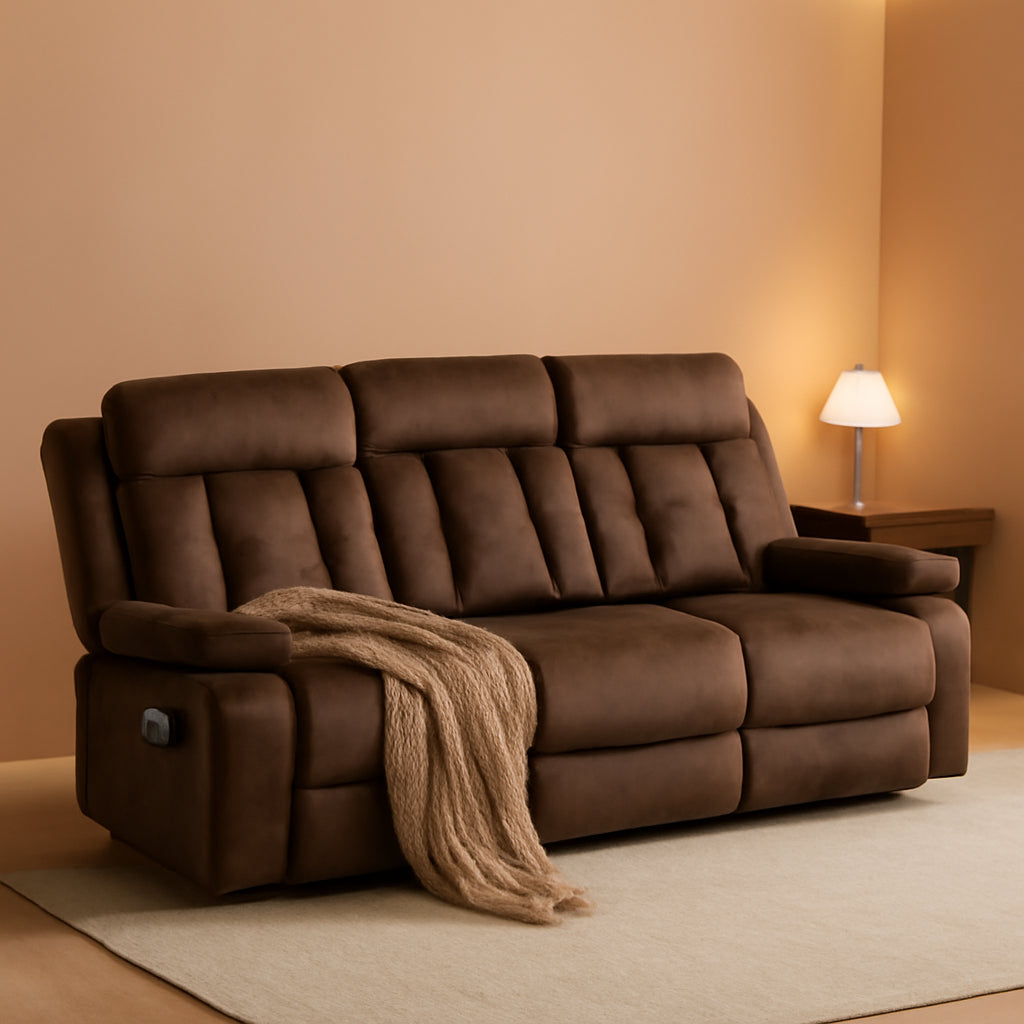 Power Reclining Sofa With Therapeutic Massage Heat