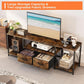 Rustic Brown TV Stand 75 Inch Entertainment Center Pro