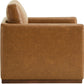Swivel Accent Chair FauxLeather SaddleBrown Armchair LivingRoom
