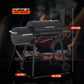 43Inch Charcoal Outdoor Grill Offset Smoker Portable