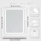 Vanity Mirror White LuminaLED Lights 5X Magnification