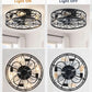 Black Caged Ceiling Fan With Lights Low Profile Flush Mount Remote