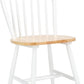 Farmhouse 18 Inch Black Spindle Back Dining Chairs Set Of 2