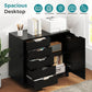 5-Drawer Rolling File Cabinet With Locking Casters