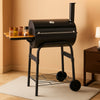 Portable Charcoal Grill With Collapsible Side Table
