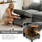 Charcoal Grey Luxurious Modular U Shaped Sectional
