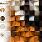 Orange White Mosaic Wall Art Dimensions 27.6x39.4in