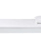 White Rubberwood Twin Platform Bed With Scalloped Edges