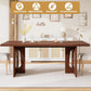 Walnut 71 Inch Dining Table Seats Six To Eight Contemporary