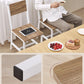 Dining Chair Set Of 2 Rustic Wood With Metal Frame