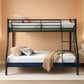 Charcoal Twin Over Full Industrial Strength Bunk Bed
