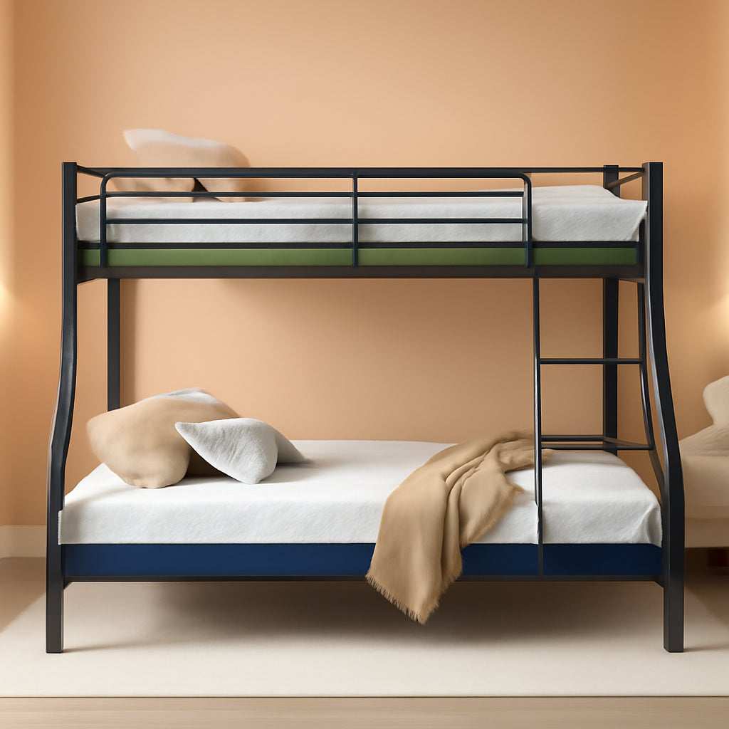 Charcoal Twin Over Full Industrial Strength Bunk Bed