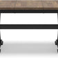 Farmhouse Dining Extension Table Butterfly Leaf 6-8 Seater Black And Dark Brown