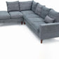 Sectional Sofa Grey Left Facing Chaise Living Room-3