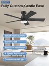 42Inch Smart Ceiling Fan With Integrated LED Lights