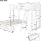 Twin Over Full Bunk Bed With Storage Solid Wood Espresso