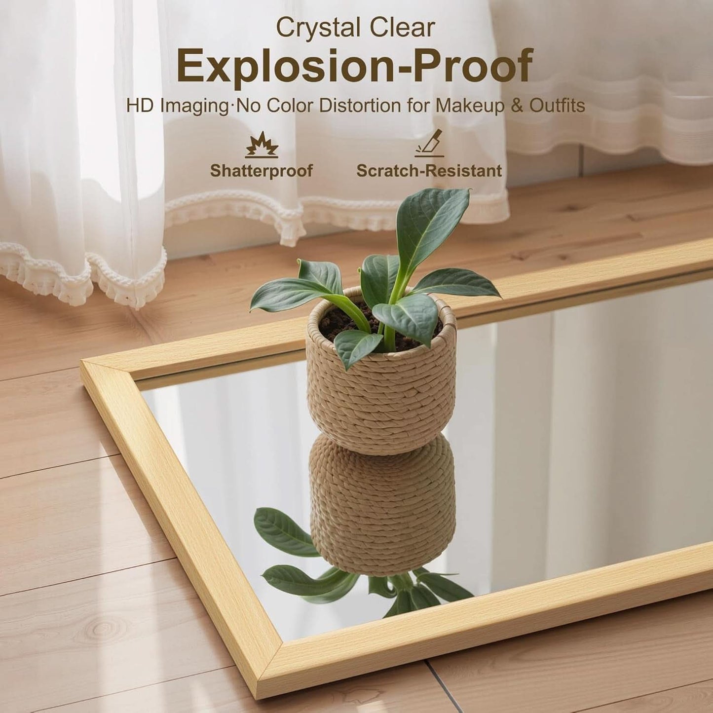 56x20 Handcrafted Standing Full Length Floor Mirror
