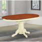 Avon Oval Dining Table 42x60 Inch Buttermilk Cherry Finish