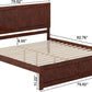 Walnut Canyon King Platform Bed Matching Footboard