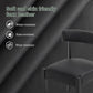 Black Faux Leather Dining Chairs Cushioned Seating