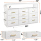 Sturdy Dresser TV Stand For 55 Inch TV With 10 Drawers