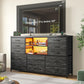 Twelve Drawer Dresser With LED Illumination Systems