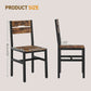 Rustic Wooden Dining Chairs With Ergonomic Backrests