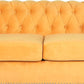 Three Piece Mango Velvet Chesterfield Sofa Set With Club Chair And Loveseat For Living Room
