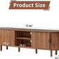 Walnut Tambour TV Stand 70.87 Inch Entertainment center
