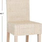 Grey Wicker Rattan 18 Inch Dining Chair For Living Room Safavieh