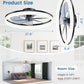 Modern Black Bladeless Ceiling Fan Remote Control