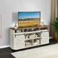 Rustic White Honey Brown Seventy Five Inches TV Stand
