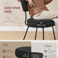 Elegant Ink Black Upholstered Dining Chairs SetOf2